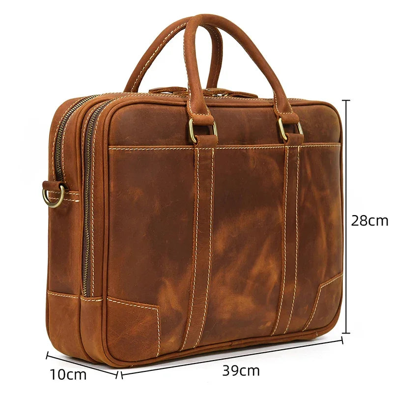 Zacharie | Porte-documents cuir pleine fleur