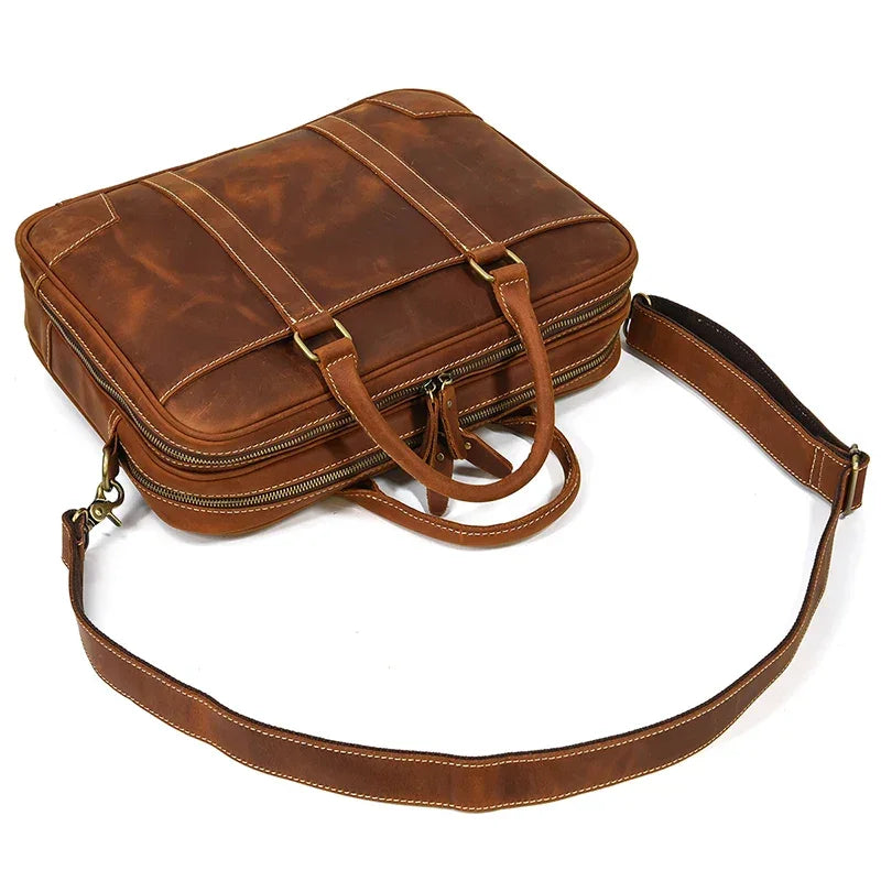 Zacharie | Porte-documents cuir pleine fleur