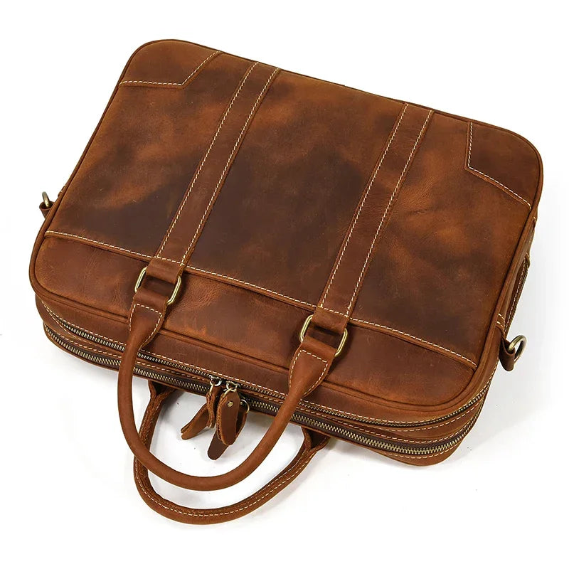 Zacharie | Porte-documents cuir pleine fleur