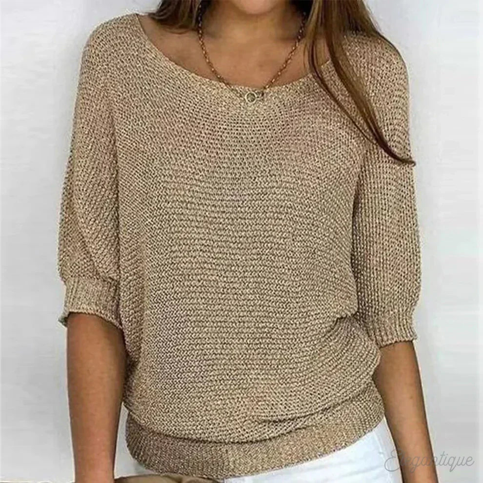 Cristelle | Pull ample col bateau