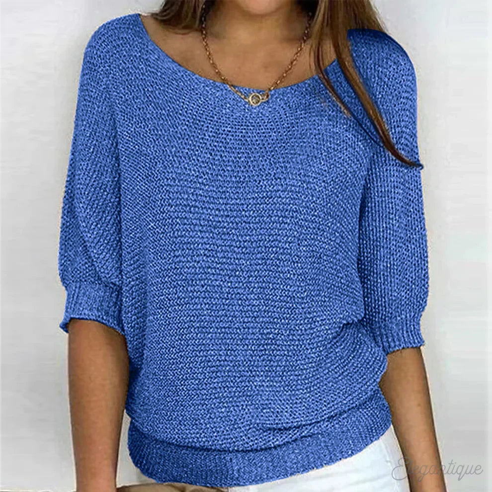 Cristelle | Pull ample col bateau