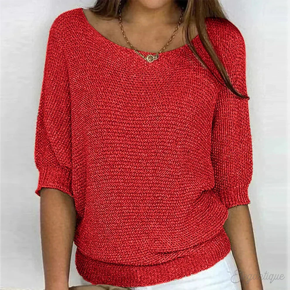Cristelle | Pull ample col bateau