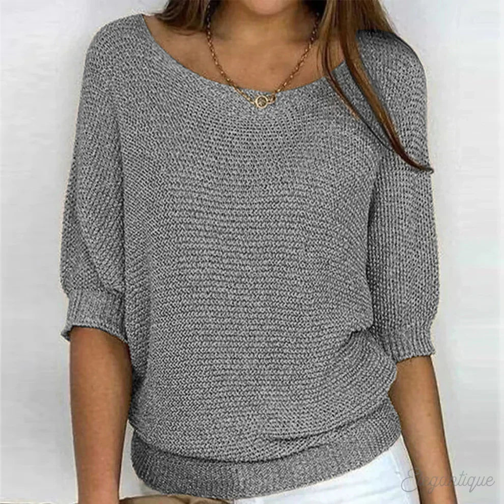 Cristelle | Pull ample col bateau