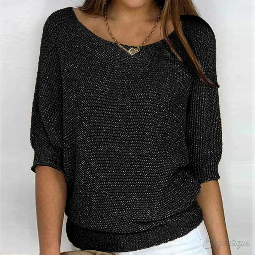 Cristelle | Pull ample col bateau