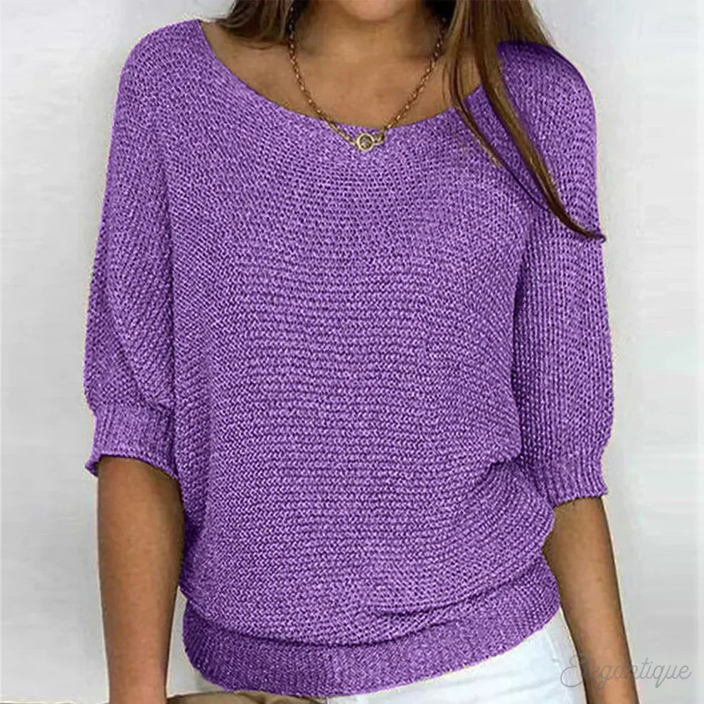 Cristelle | Pull ample col bateau