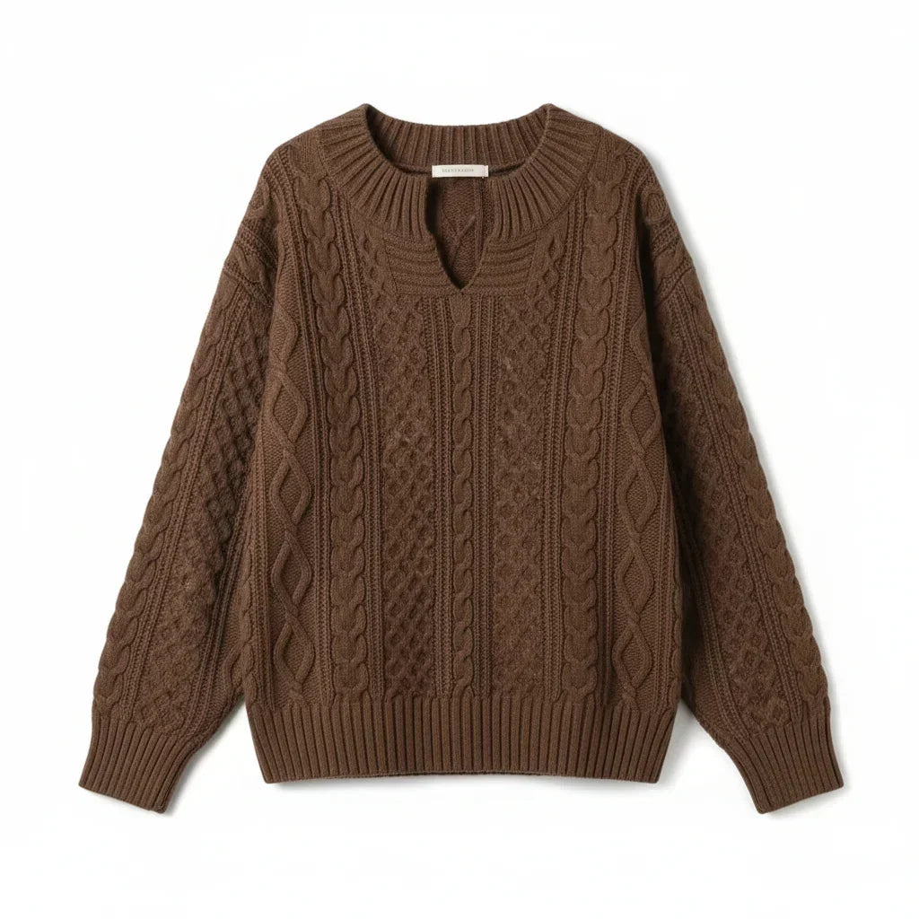 Célie | Pull torsadé col V