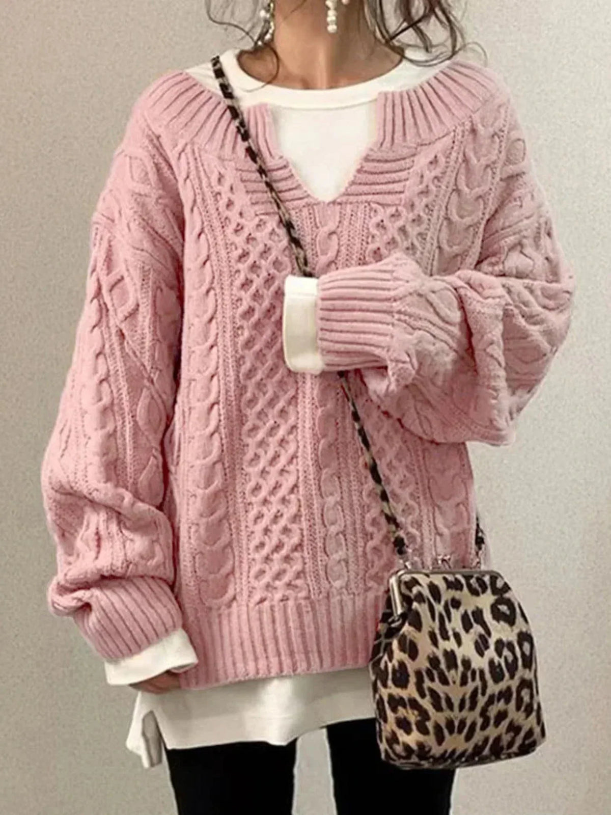 Célie | Pull torsadé col V