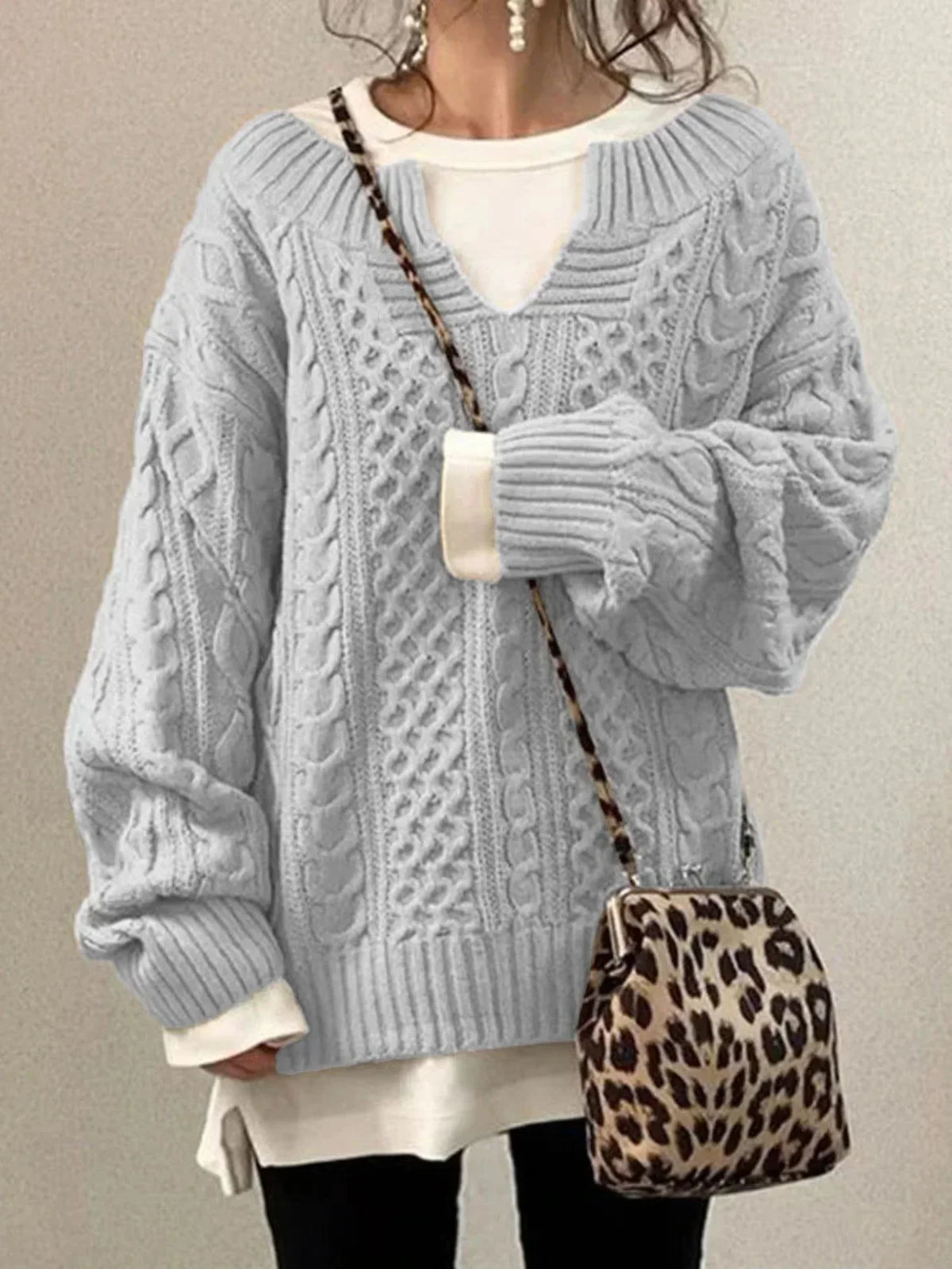 Célie | Pull torsadé col V