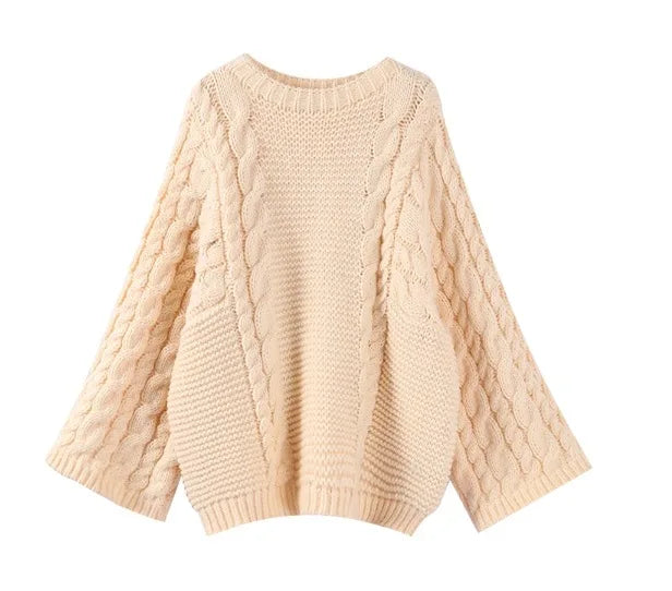 Circé | Pull oversize à torsades