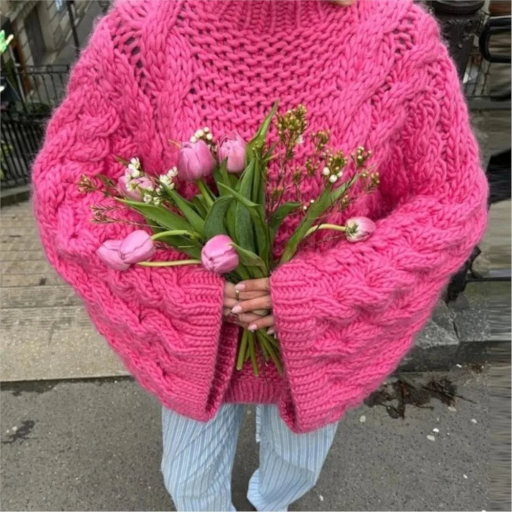 Circé | Pull oversize à torsades
