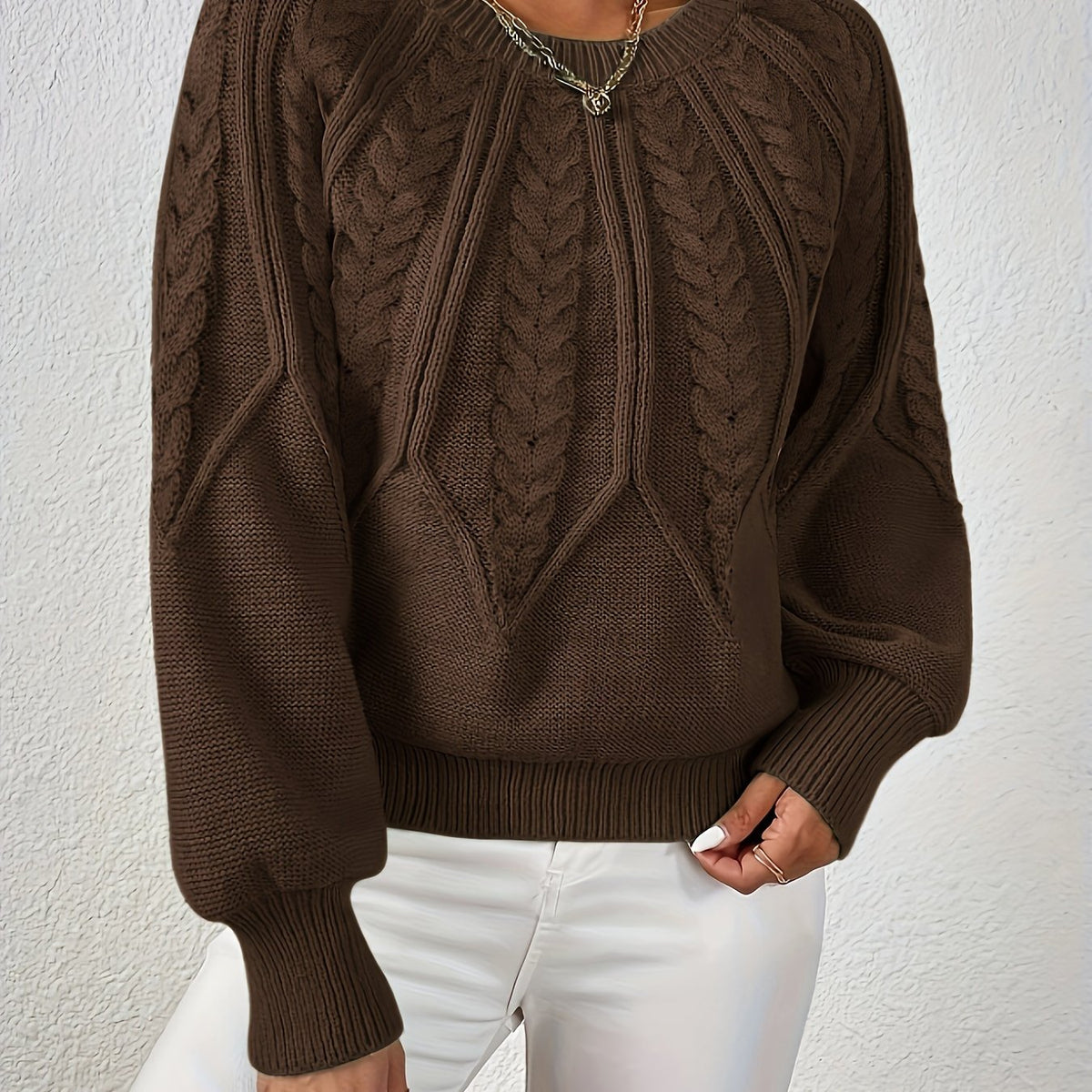Cristina | Pull torsadé col rond