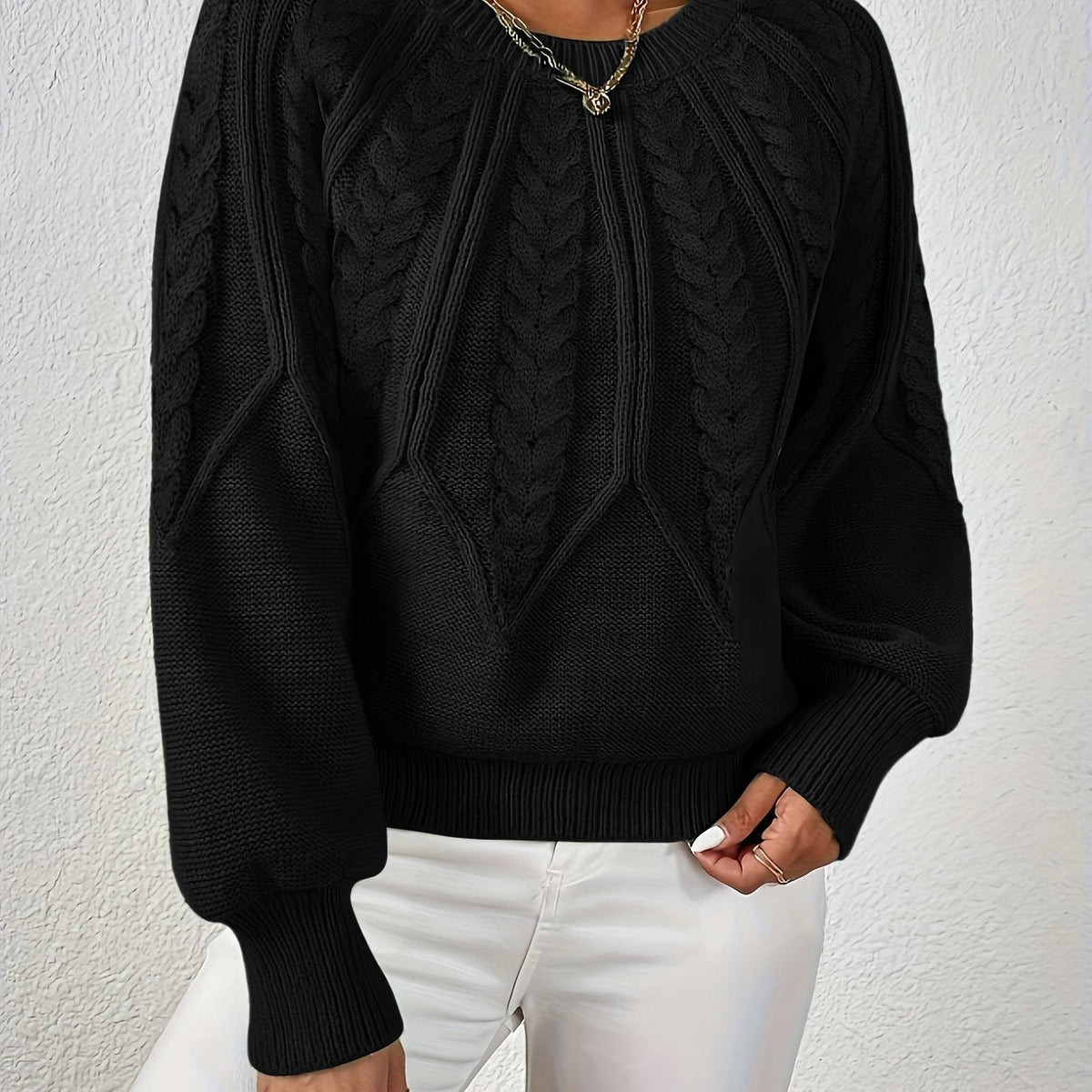 Cristina | Pull torsadé col rond