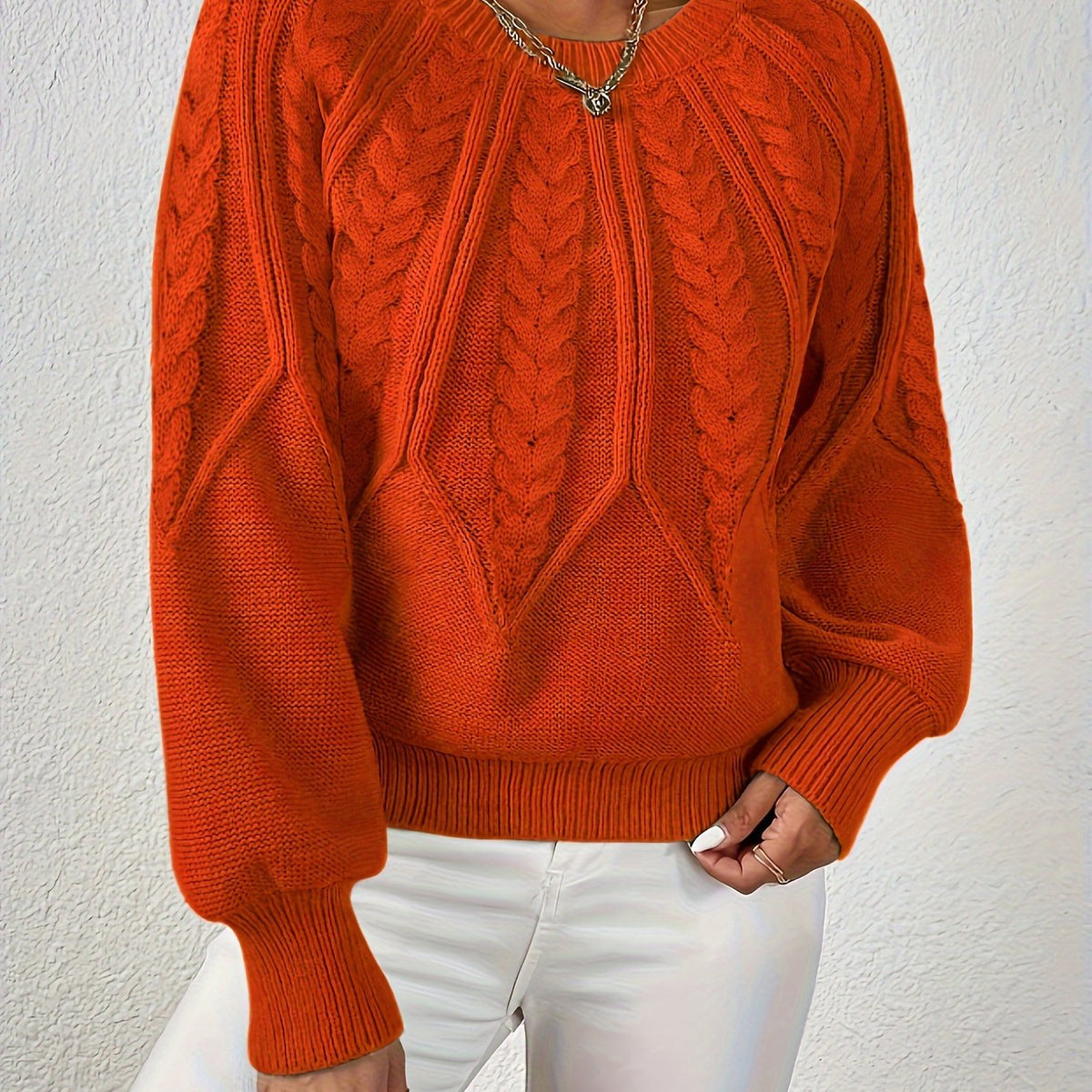 Cristina | Pull torsadé col rond
