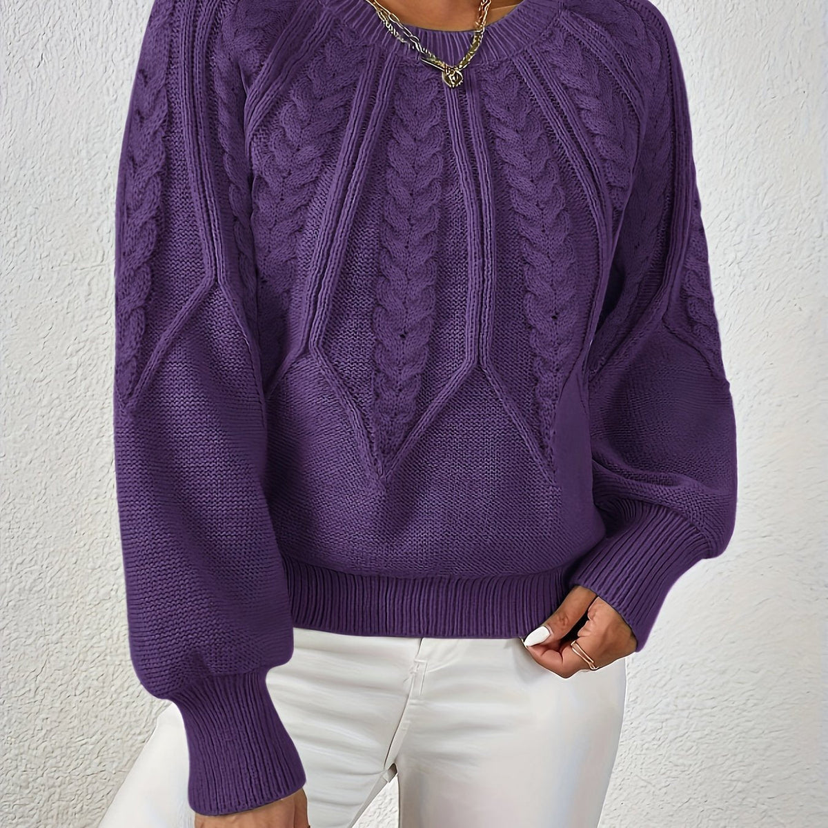 Cristina | Pull torsadé col rond