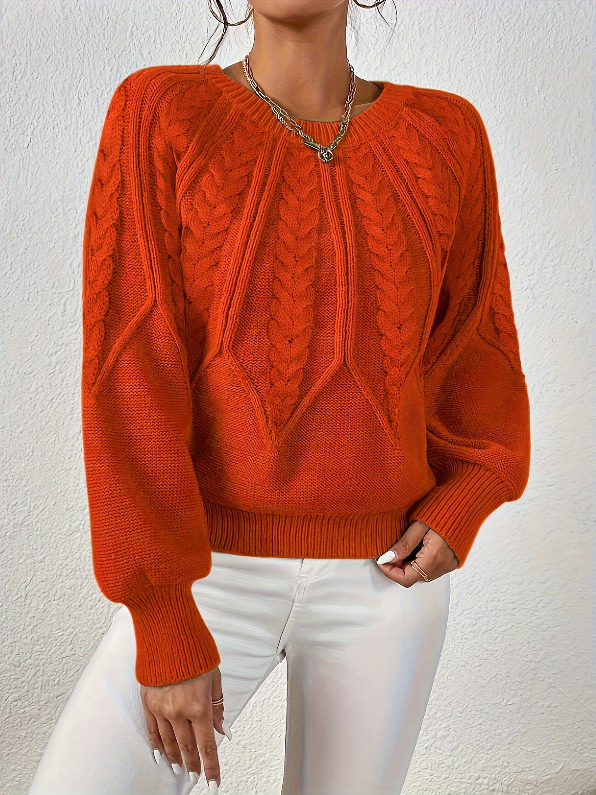 Cristina | Pull torsadé col rond
