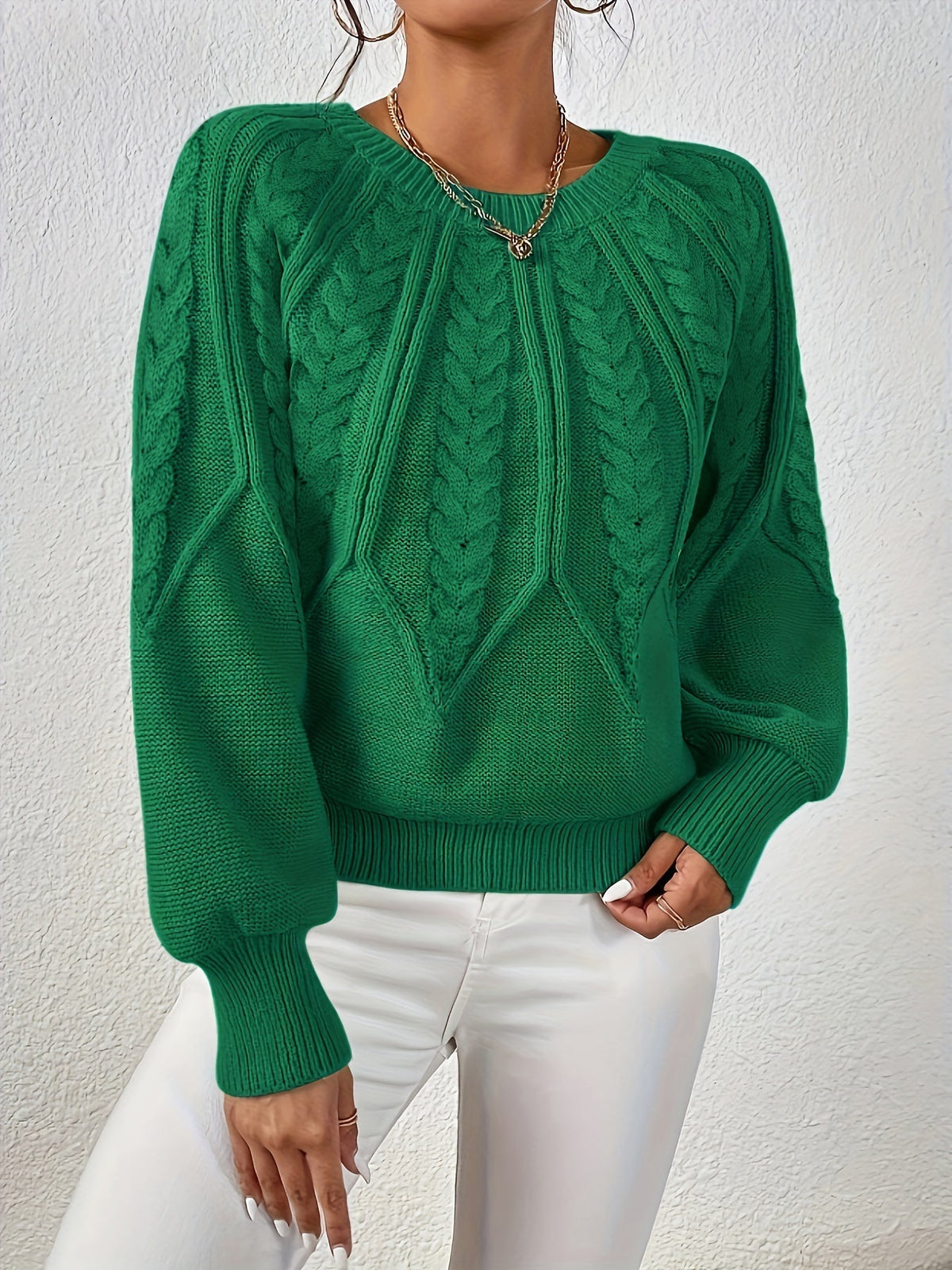 Cristina | Pull torsadé col rond