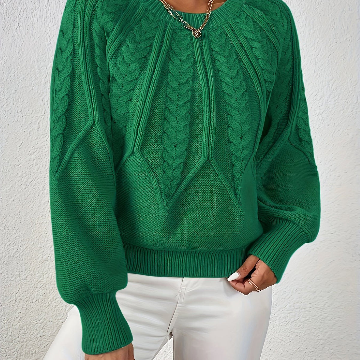 Cristina | Pull torsadé col rond