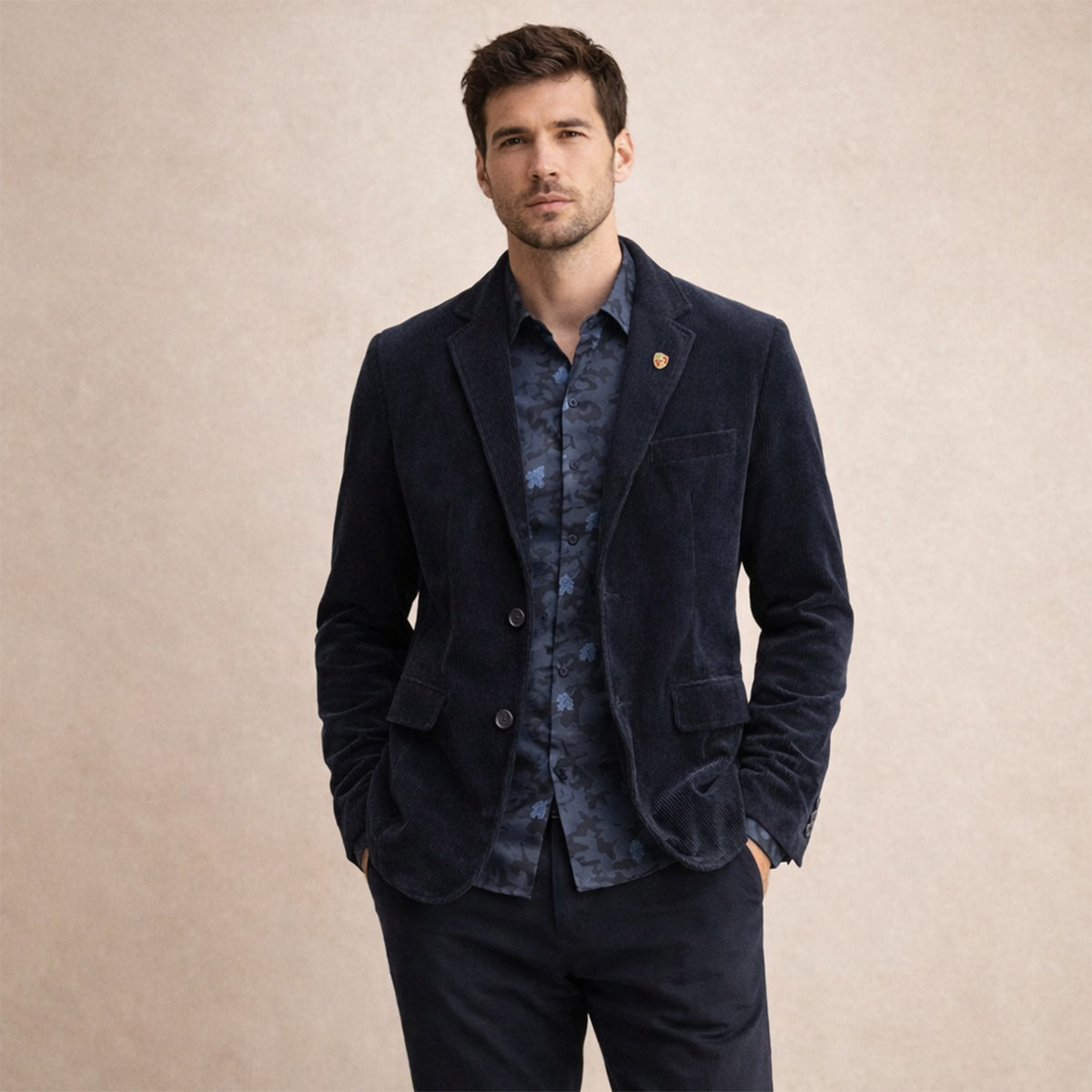 Cédric | Blazer en velours côtelé vintage