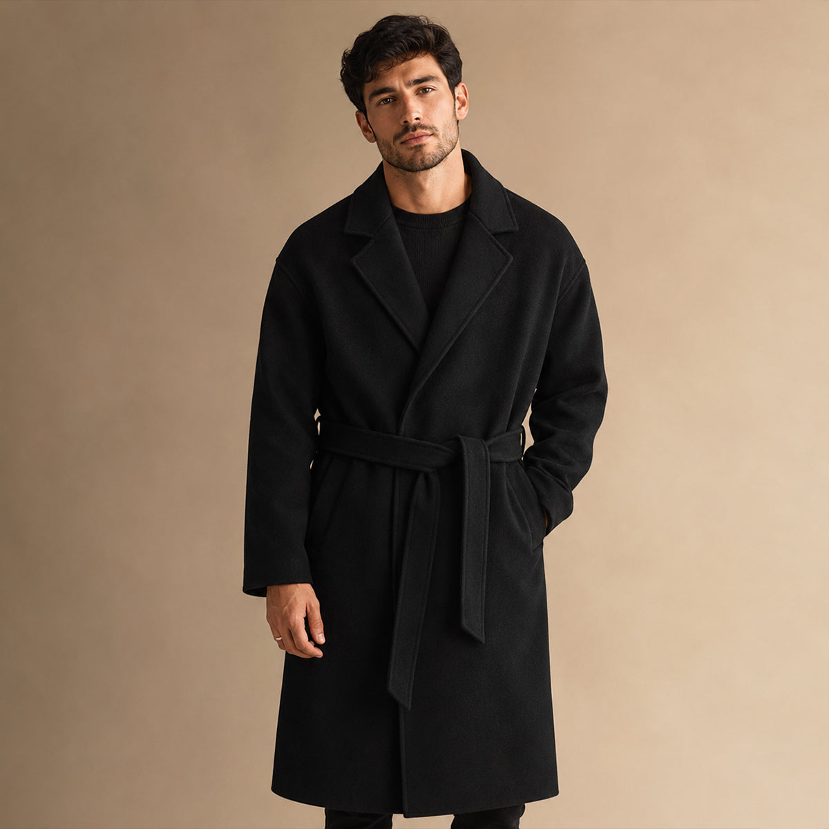 Antonin | Manteau portefeuille ceinturé