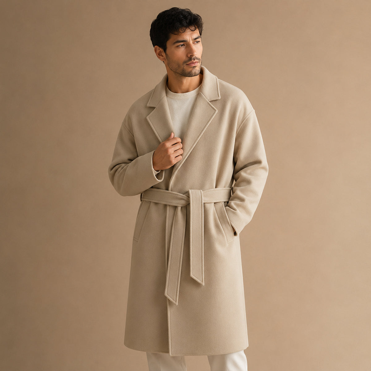 Antonin | Manteau portefeuille ceinturé