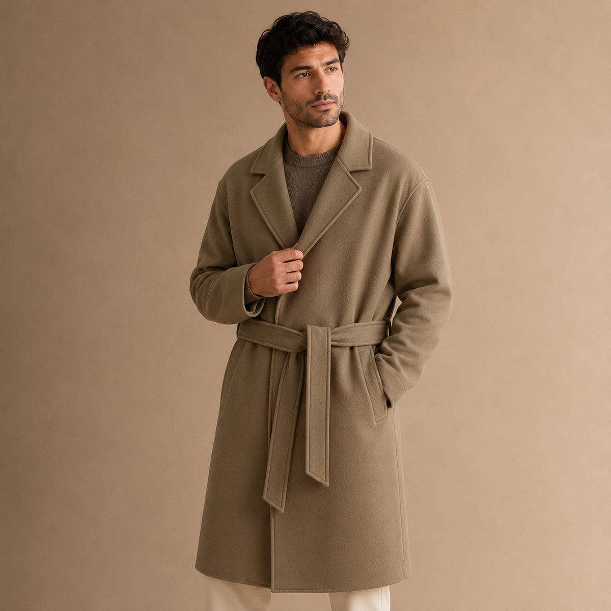 Antonin | Manteau portefeuille ceinturé