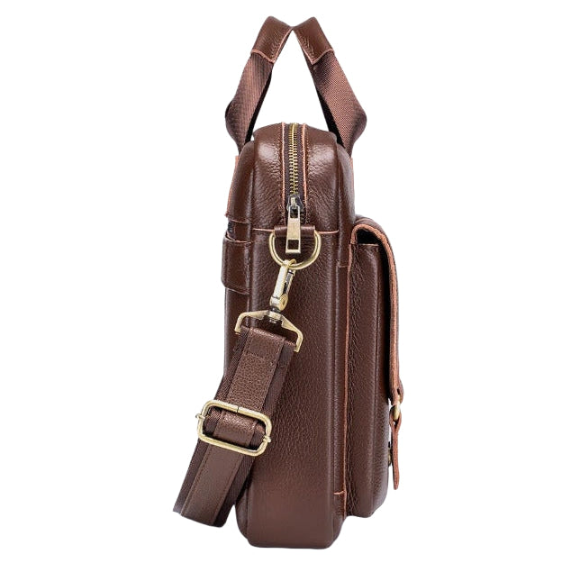 Isidore | Cartable en cuir à poignées
