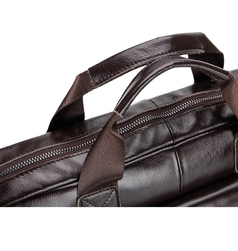 Isidore | Cartable en cuir à poignées