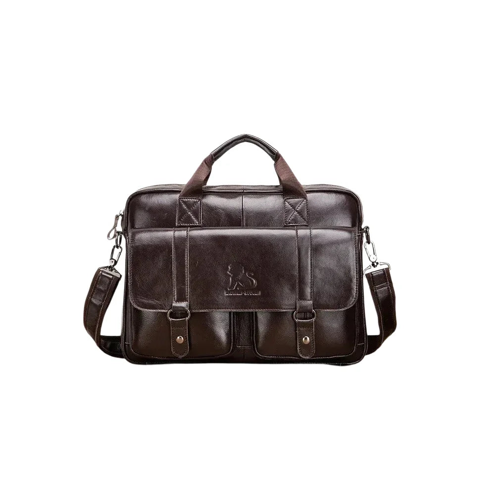Isidore | Cartable en cuir à poignées