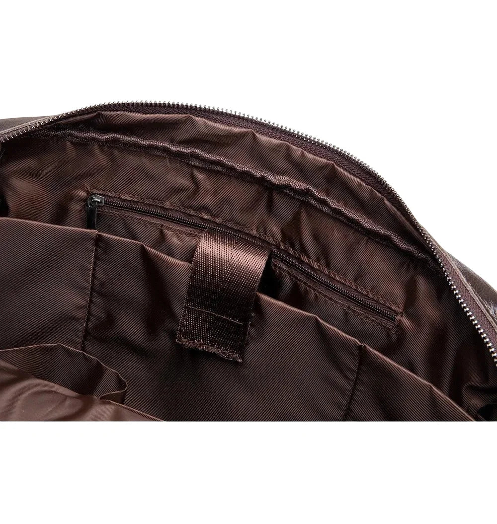 Isidore | Cartable en cuir à poignées