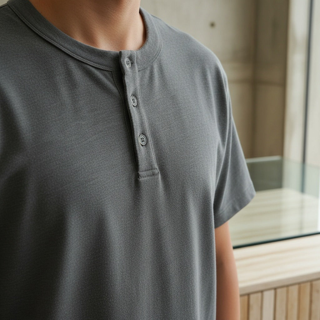 Ghislain | Henley manches courtes classique
