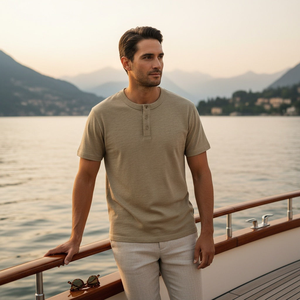 Ghislain | Henley manches courtes classique