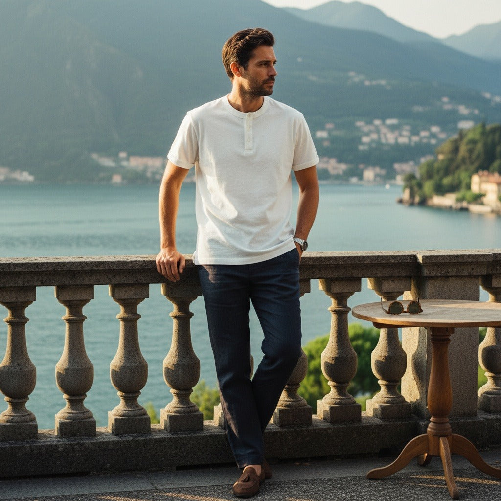 Ghislain | Henley manches courtes classique