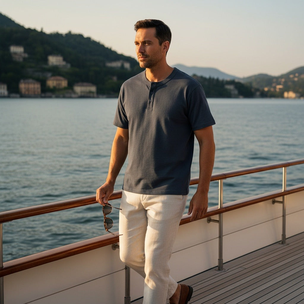 Ghislain | Henley manches courtes classique