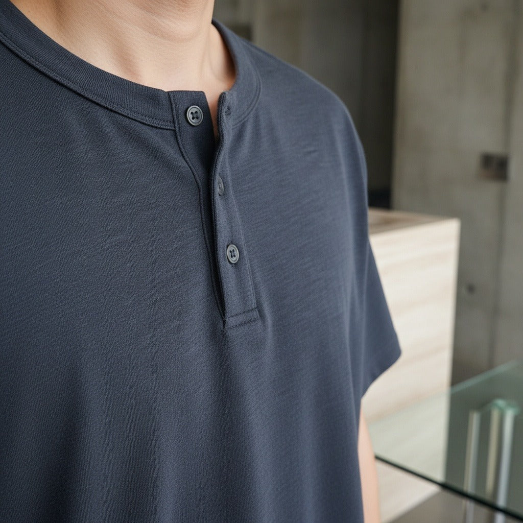 Ghislain | Henley manches courtes classique