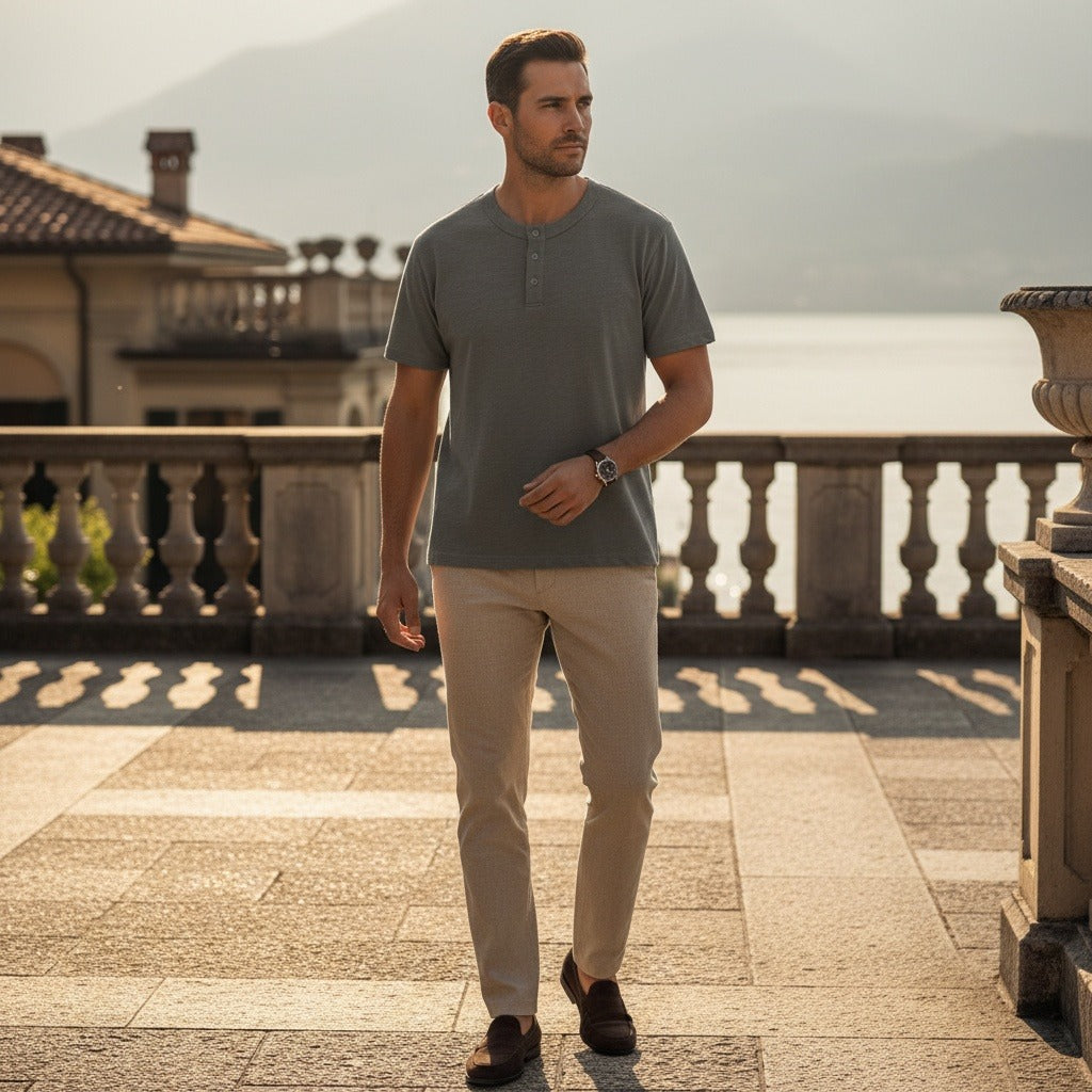 Ghislain | Henley manches courtes classique