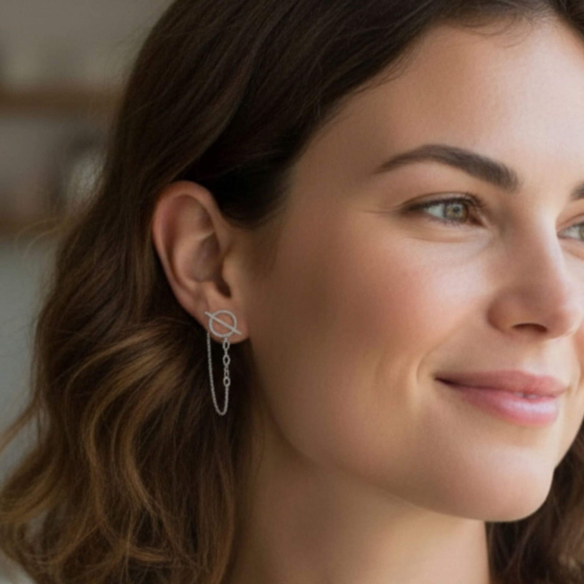Yolaine | Pendantes cercle et barrette