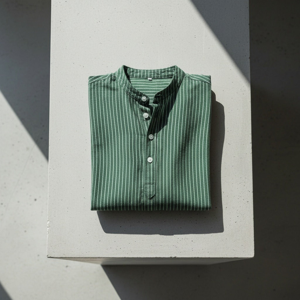 Guilhem | T-shirt rayé lin et coton