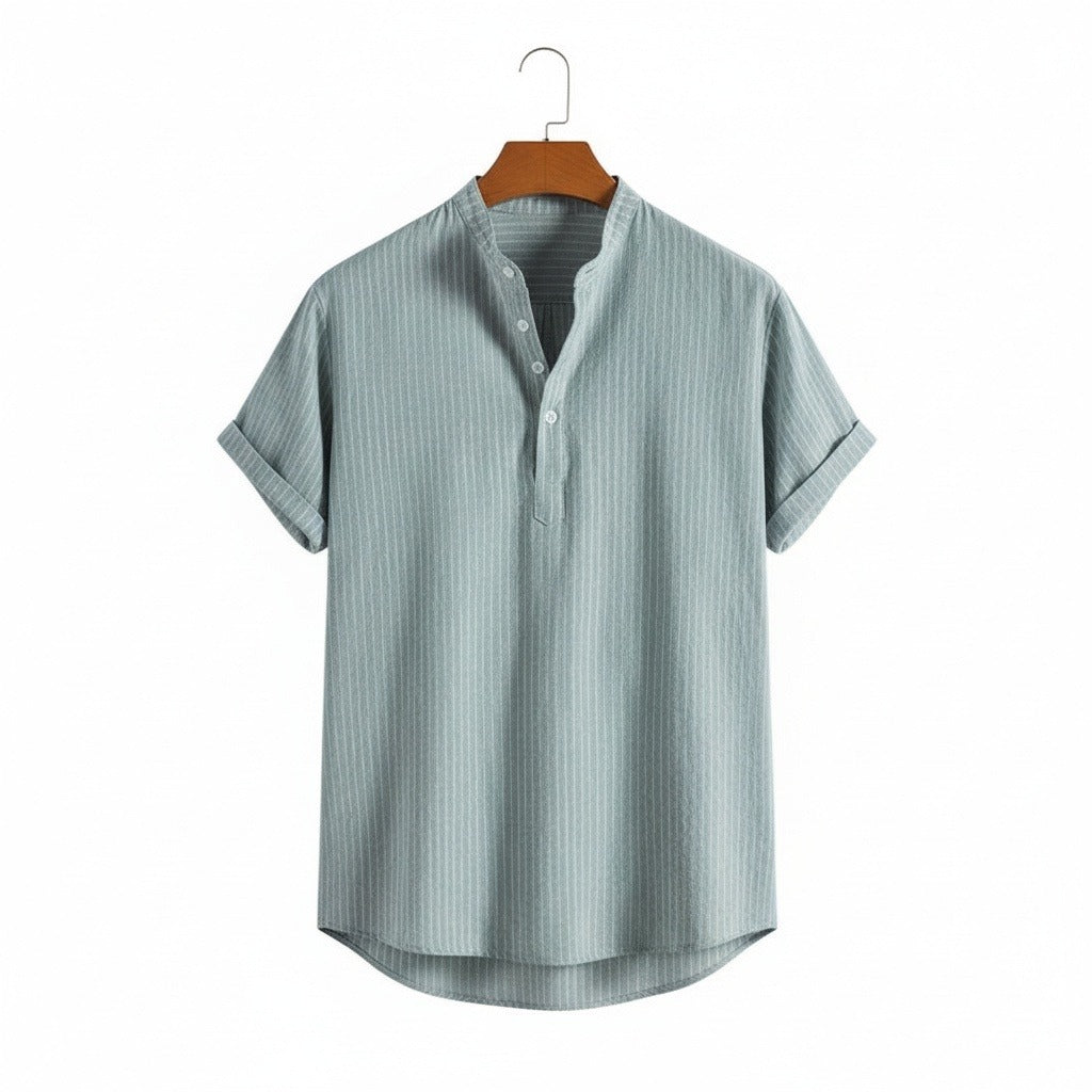 Guilhem | T-shirt rayé lin et coton