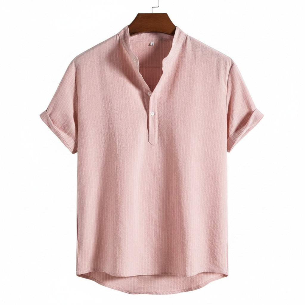 Guilhem | T-shirt rayé lin et coton