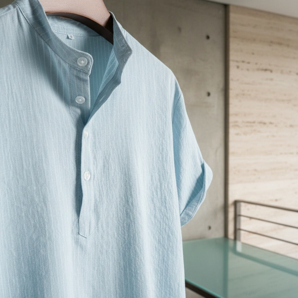 Guilhem | T-shirt rayé lin et coton