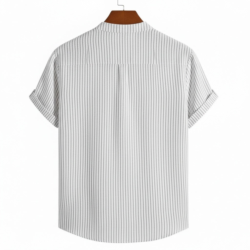 Guilhem | T-shirt rayé lin et coton