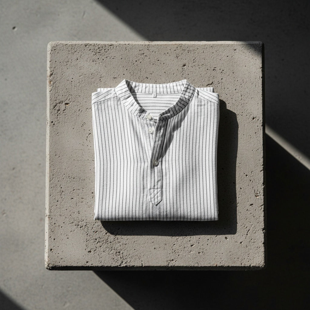 Guilhem | T-shirt rayé lin et coton