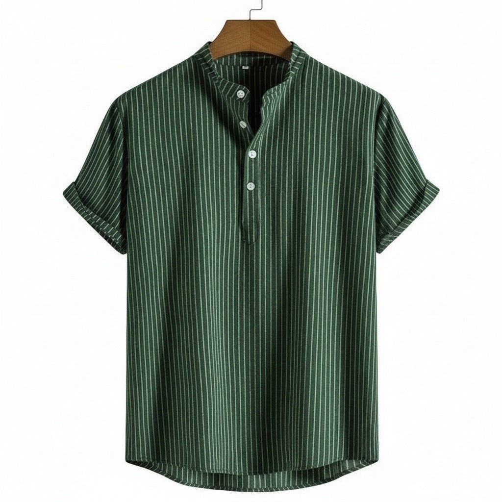 Guilhem | T-shirt rayé lin et coton