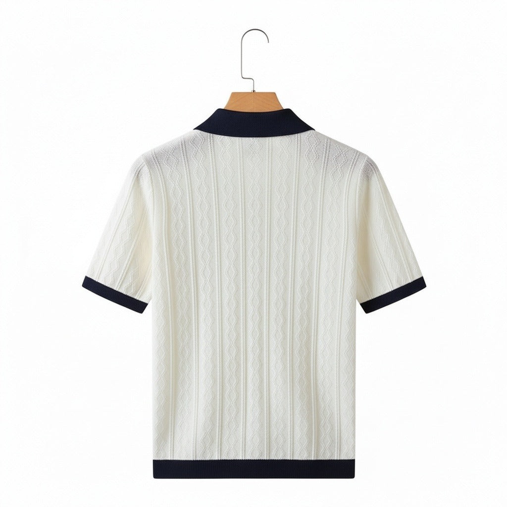 Fabrice | Polo en maille texturée