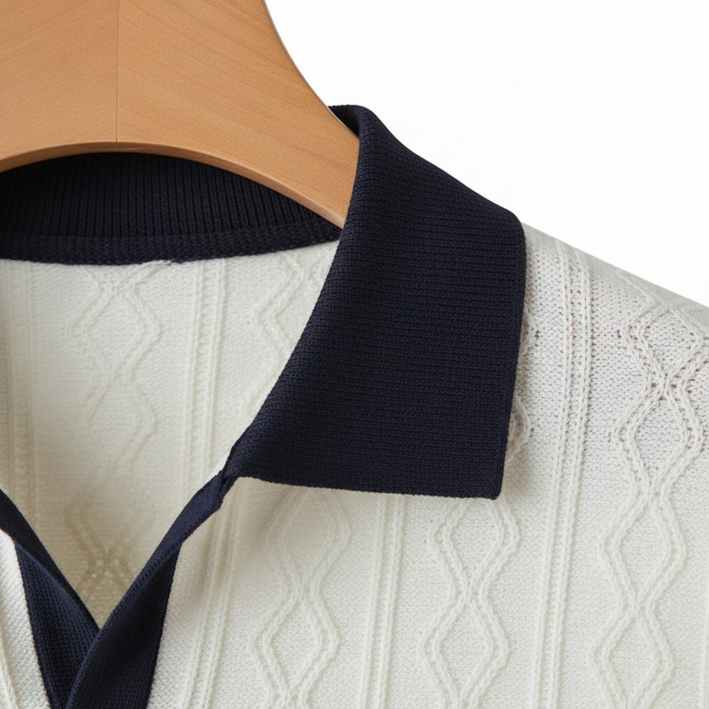 Fabrice | Polo en maille texturée