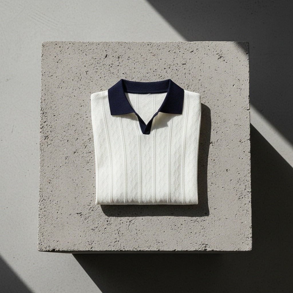 Fabrice | Polo en maille texturée