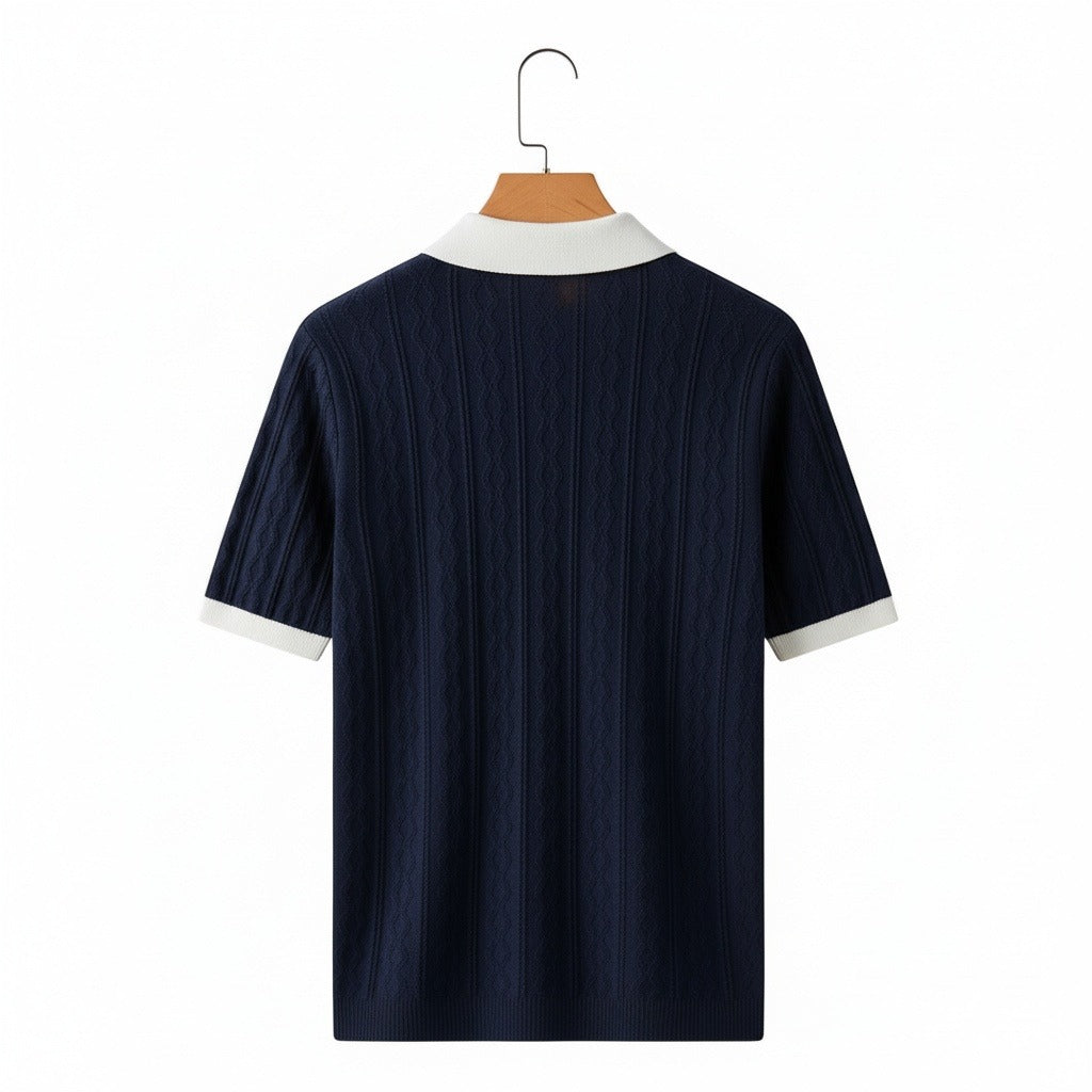 Fabrice | Polo en maille texturée