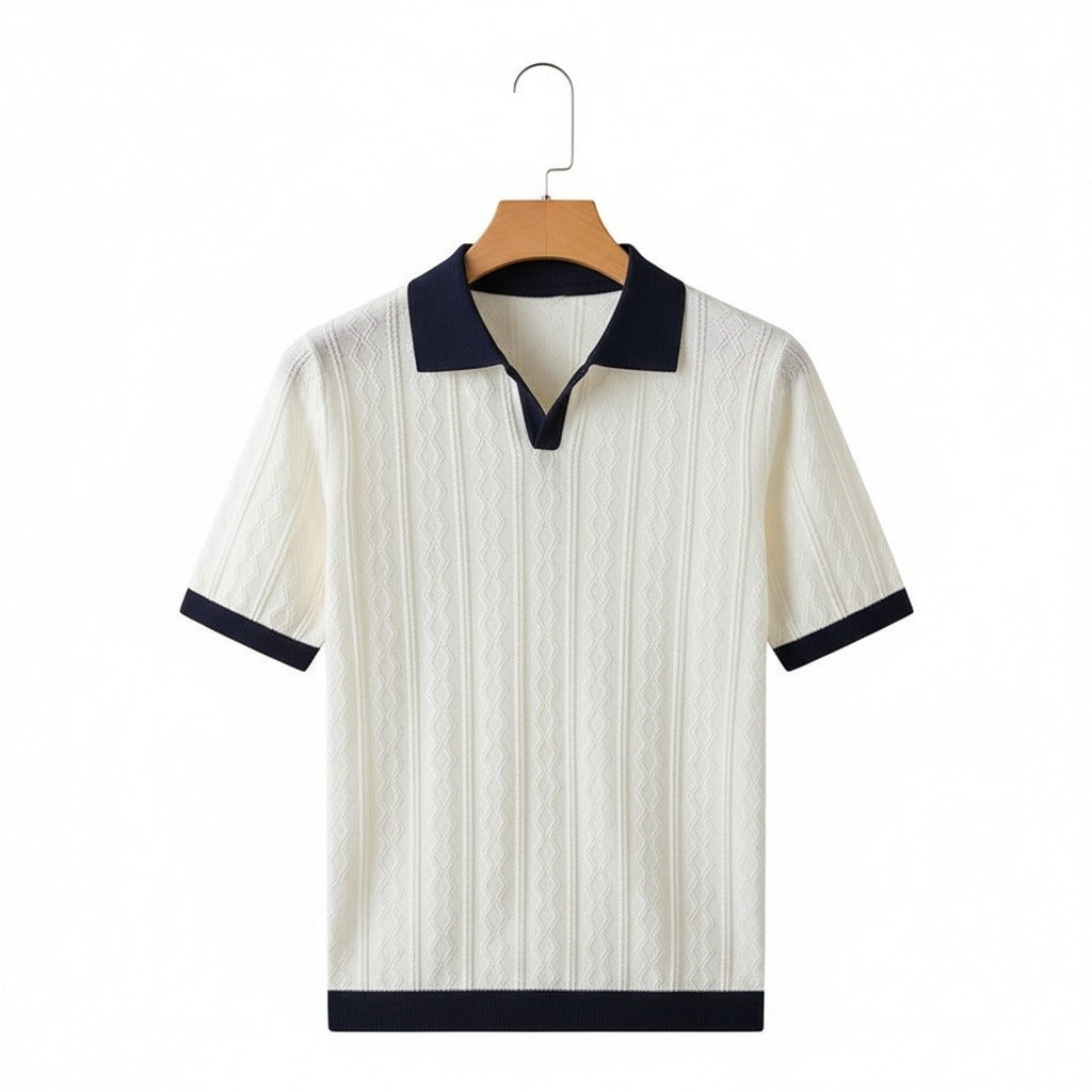 Fabrice | Polo en maille texturée