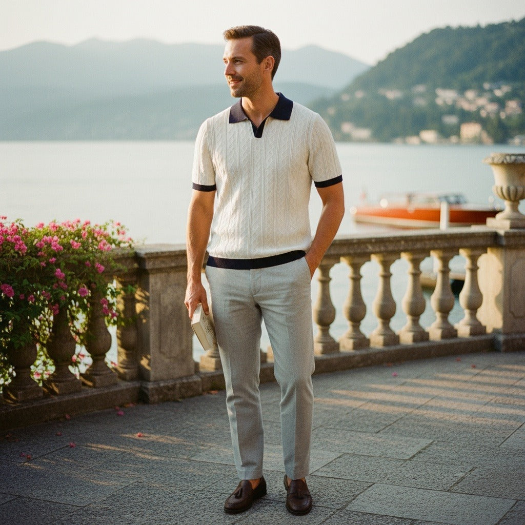 Fabrice | Polo en maille texturée