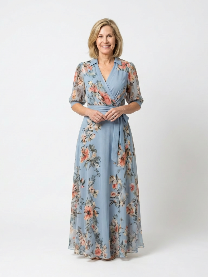 Margaux | Robe Maxi à Enveloppe Elowen